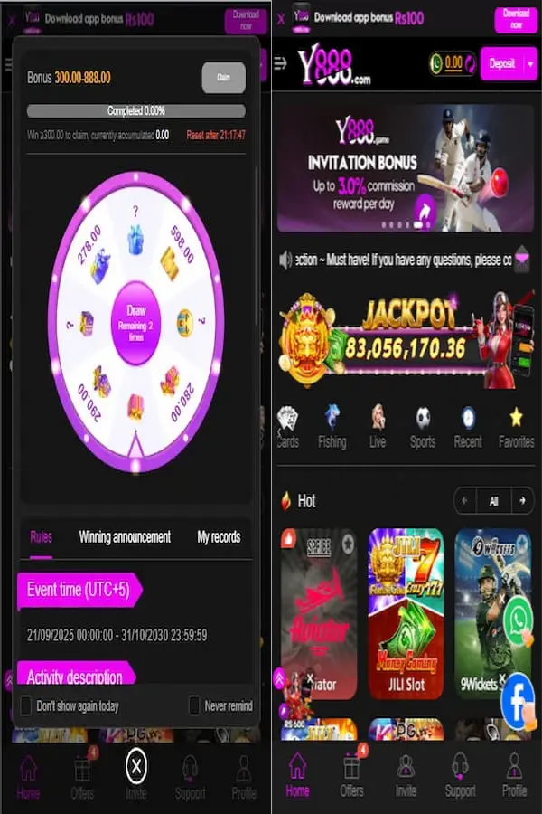 y888 game Screenshoots